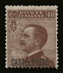 Italian occupation: 9 values complete set "First CASTELROSSO" ...