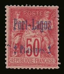 6 values complete set "Port-Lagos", overprint, m. F-VF )Hellas 1/6)