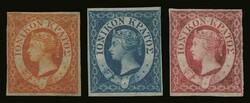 British Rule: 3 values complete set "Ionian State", m. VF (Hellas 1/3)