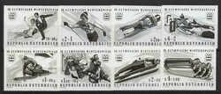 Austria: XXII Olympic Winter games. Mi. 1479/1482, 1499/502. Proofs ...