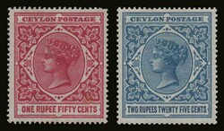 Ceylon: SG. 256/263, m. VF