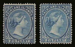 Falkland islands: SG.27/28, m. VF