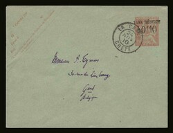 French post office: 10C./150c. "Postal Envelope", size 122X95mm. ...