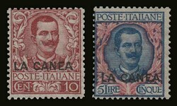 Italian post office: 11 values complete set "1906 overprints", m. VF ...