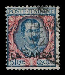 Italian Post issues: 11 values complete set "LA CANEA" overprints ...