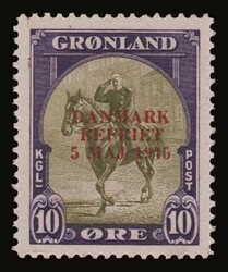 Greenland: Mi. 20I/25I, u/m. Only 10ore with light hinge and 30ore ...