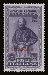 Italian dominion: 10 values complete set "Garibaldi" "STAMPALIA" ...