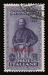 Italian dominion: 10 values complete set "Garibaldi" issues, ...