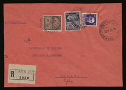 Italian dominion: Registered cover franked 2.25L. total, cancelled ...