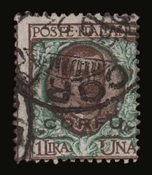 Italian occupation: 8 values complete set "1st Corfu overprint", u. ...