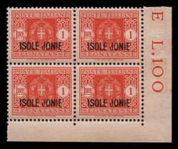 Italian Occupation: 13 values complete set in B4 "ISOLE JONIE" ...