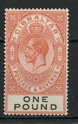 1925 | GIBRALTAR SG 107 1925 GV £1 GIBRALTAR SG 107 1925 GV £1 IN ...
