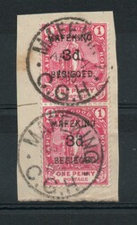 1900 | SOUTH AFRICA SG 3 MAFEKING SIEGE OVERPRINT IN A PAIR F/U Fine ...