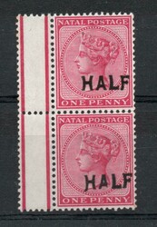 1895 | SOUTH AFRICA SG 125b +125b QV 1d NORMAL WITH THE LONG LEFT ...