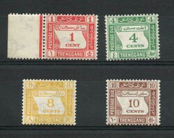 4330: Estados malayos Trengganu - Postage due stamps
