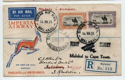 1931 | SUDAN 1931 IMPERIAL AIRWAYS FIRST FLIGHT MALAKAL TO CAPE TOWN ...