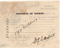 1935 | INDIAN ROCKET MAIL SIKKIM Sikkim Rocketgram "Despatched by H.H ...