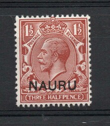 1923 | NAURU SG 3 GV 1 1/d RED-BROWN. MNH In excellent, clean ...