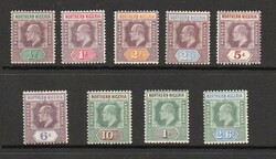 1902 | NORTHERN NIGERIA SG 10-18 FINE M/M A fine mounted mint set. ...