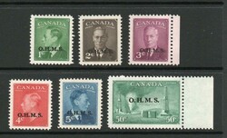 1949 | CANADA SG O172-7 GVI 1949 OFFICIAL SETCANADA SG O172-7 GVI ...