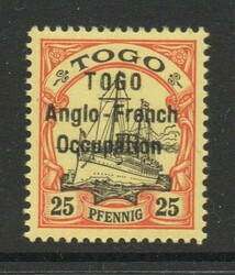 250: Deutsche Kolonien Togo Französische Besetzung
