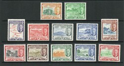 1952 | ST KITTS & NEVIS SG 94-105 GVI DEFINITIVE SET MNH In excellent ...