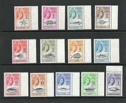 1961 | TRISTAN DA CUNHA SG 42-54 QEII FISHES SET MNH In excellent, ...