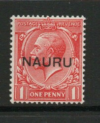 0 | NAURU SG 14 1 d OVERPRINT MNH In excellent, clean unmounted mint ...