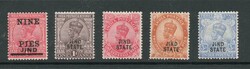 0 | INDIA JIND STATE SG 79-83 GV SET M/M In good, clean mounted mint ...
