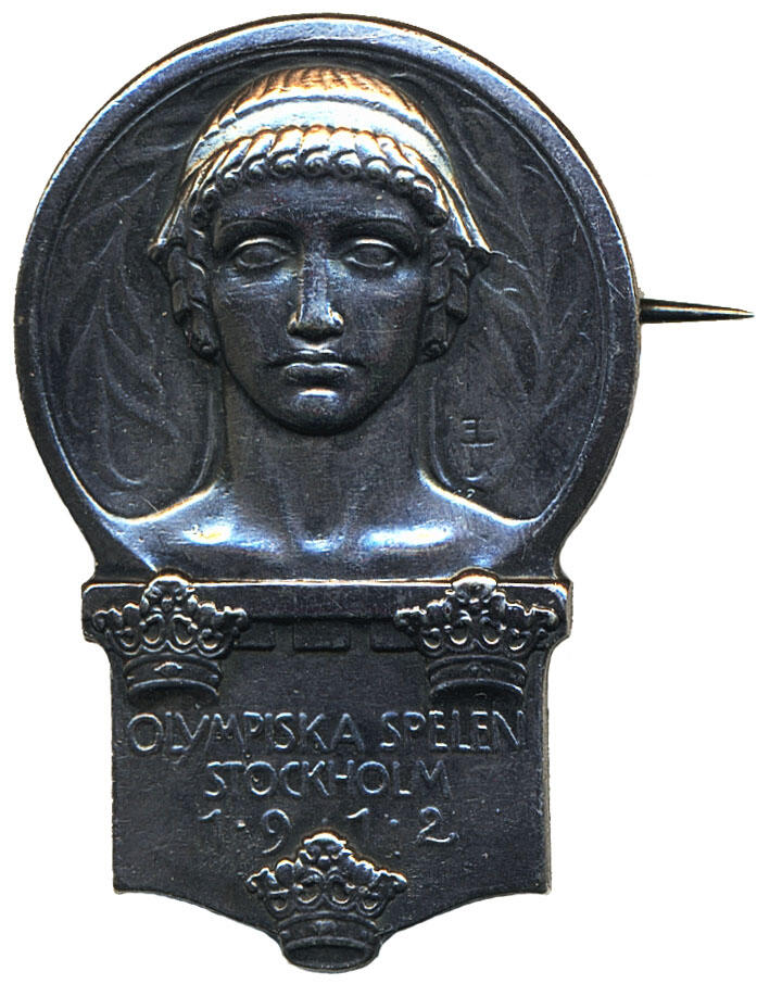 Sweden, Official Participants badge Olympic Games 1912