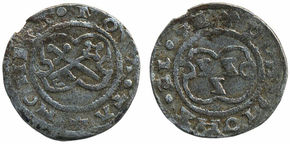 Estonia, Johannes VI Bey (1528–1543) 1 schilling 1.22 g. Dorpat. ...