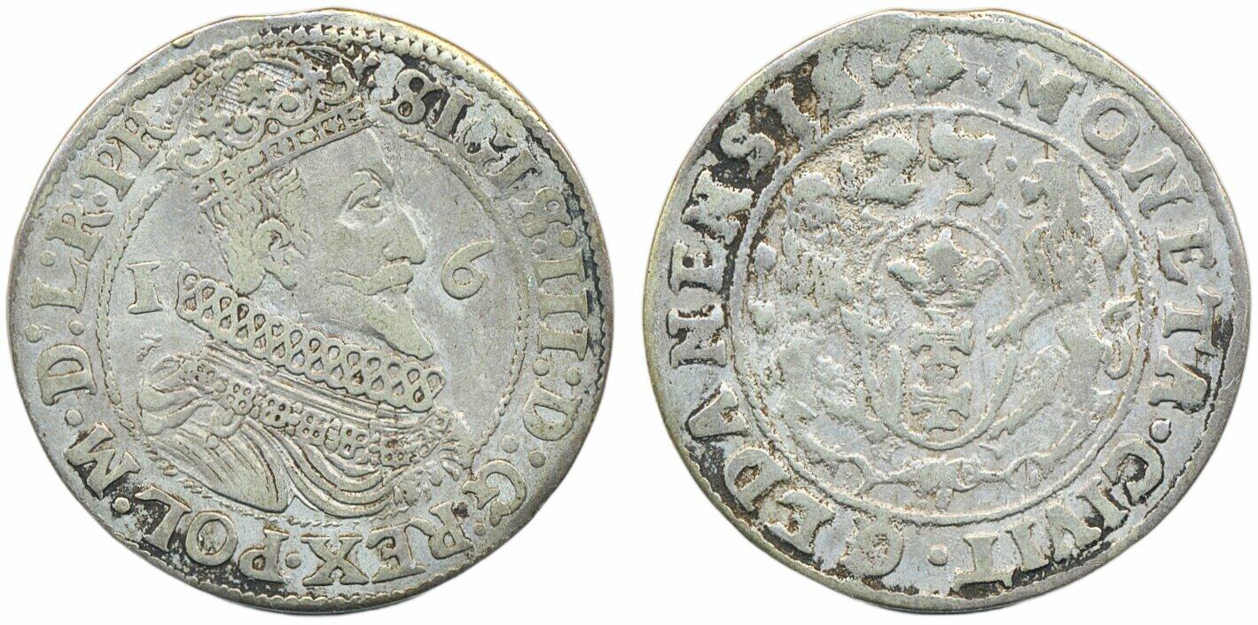 Poland, Danzig, Sigismund III Vasa ¼ taler 1623 6.77 g. Ex Hirsch ...