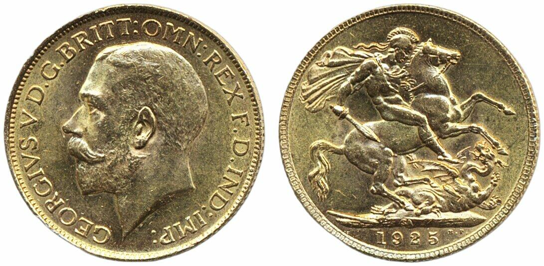 South Africa, George V (1910-1936) KM 21 1 sovereign 1925 XF
