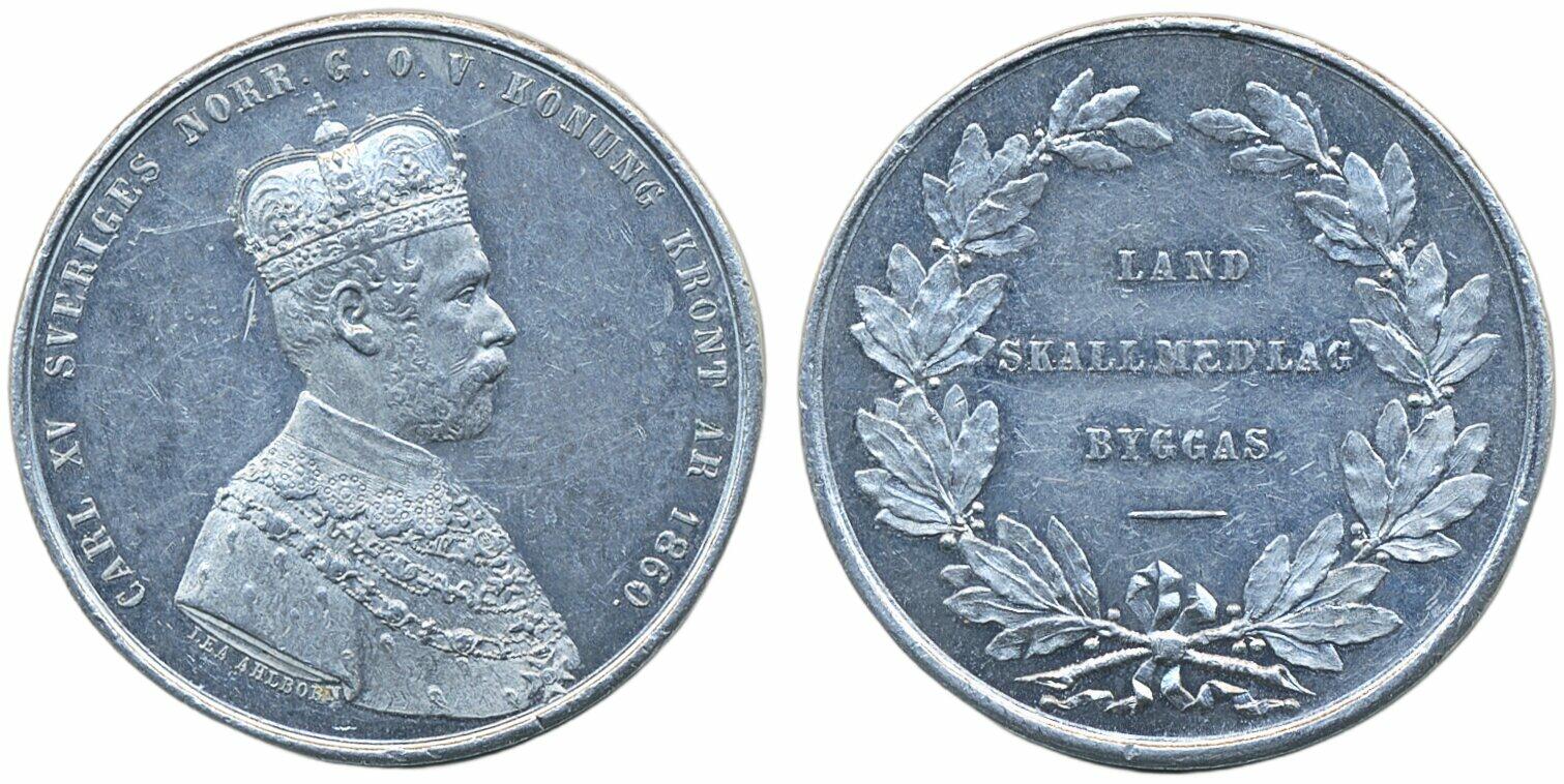 Sweden, Karl XV SM 82var Largesse medal to King's Funeral, by Lea ...