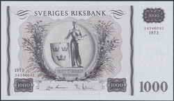 Sweden, SF 9:2 1000 kronor 1973 No: 24346042 0Automatisch generierte ...