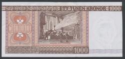 Sweden, SF 10:2 1000 kronor 1976 No: 0185793*. Replacement note