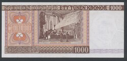 Sweden, SF 10:2 1000 kronor 1976 No: 0419974*. Replacement ...