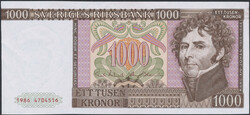 Sweden, SF 10:15 1000 kronor 1986 No: 4704516 0Automatisch generierte ...