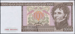 Sweden, SF 10:16 1000 kronor 1988 No: 8846644 1+/01Automatisch ...