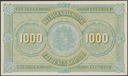 Sweden, 1000 krornor Ensidigt provtryck 01