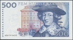 Sweden, SF 1:3 500 kronor 1986 No: 6061916632 0