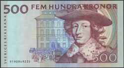 Sweden, SF 2:10 500 kronor 1999 No: 9190949235 0Automatisch ...