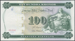 Sweden, SF 3:1 100 kronor 2005 Jubilee banknote to celebrate the 250 ...