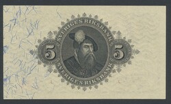 Sweden, SF 7:9 5 kronor 1926 Not folded
