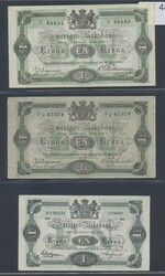 Sweden, Collection 1 kr 1875–1921 in total 9 pcs, Many in high ...