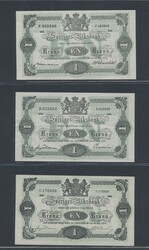 Sweden, Collection 1 kr 1875–1921 in total 9 pcs, Many in high ...