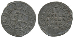 Norway, Frederik III NM 221 2 skilling 1662 1.13 g. 1+