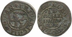 Norway, Christian V NM 230 2 skilling 1688 1.34 g. 1/1+