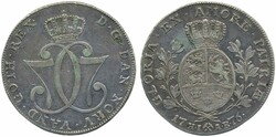 Norway, Christian VII NM 4A 1 speciedaler 1776 28.70 g. Kongsberg. ...