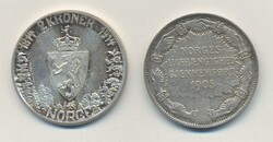 Norway, Haakon VII NM 4, 11 2 kroner 1907, 1914 Commemorating ...